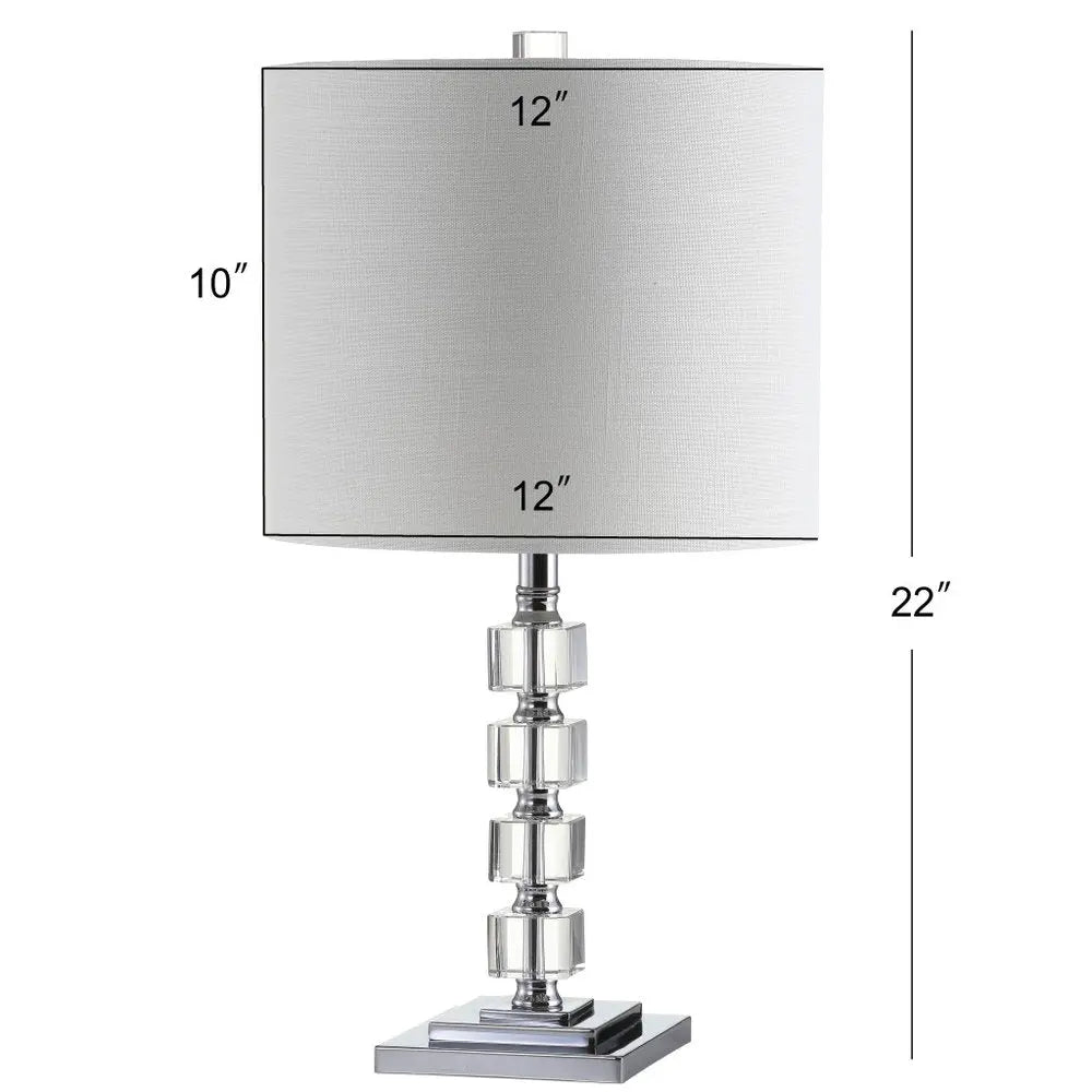 Set of Two 22" Silver Novelty Table Lamps LED With Drum Shades HomeRoots