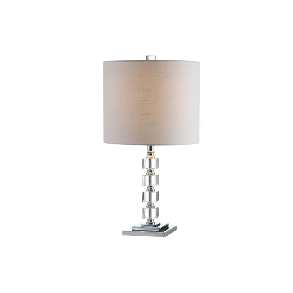 Set of Two 22" Silver Novelty Table Lamps LED With Drum Shades HomeRoots