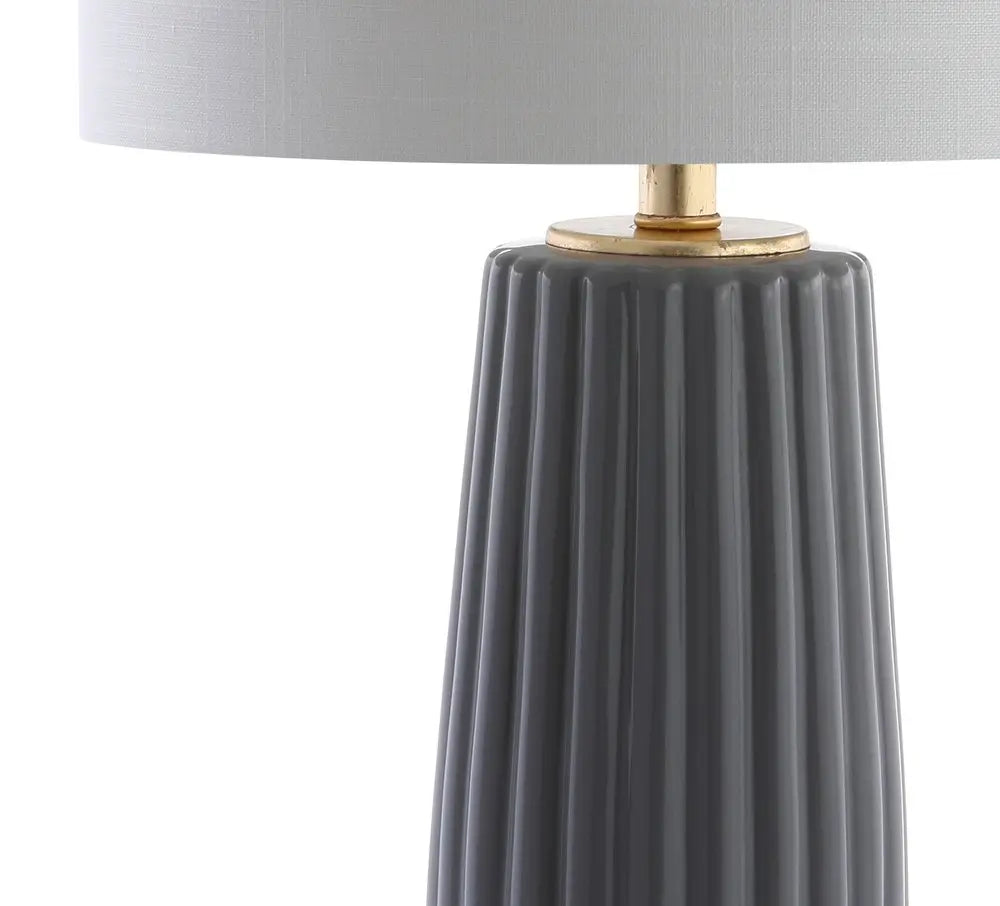 29" Gold Novelty Table Lamp LED With Drum Shade HomeRoots
