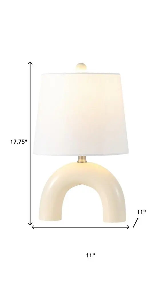 Set of Two 18" Clear Novelty Table Lamps LED With Empire Shades HomeRoots