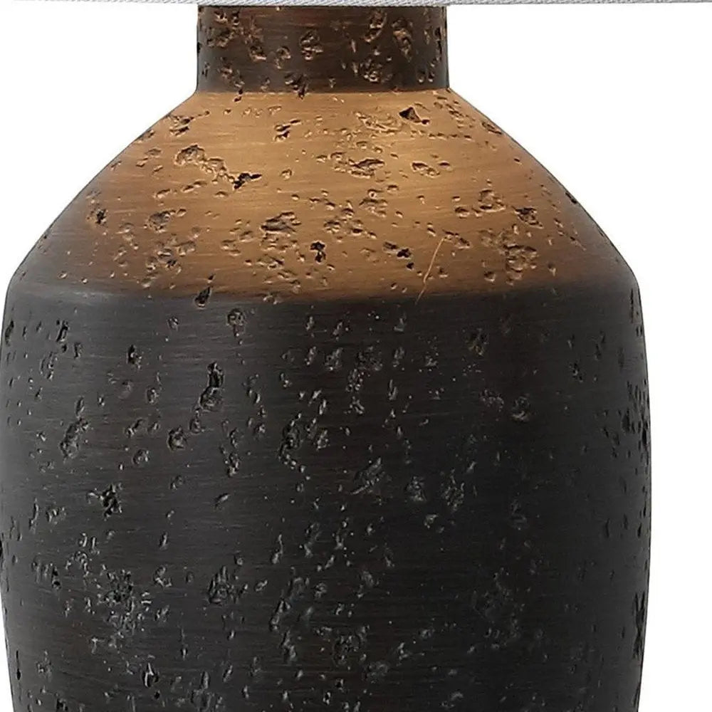 Set of Two 19" Clear Urn Table Lamps LED With Empire Shades HomeRoots