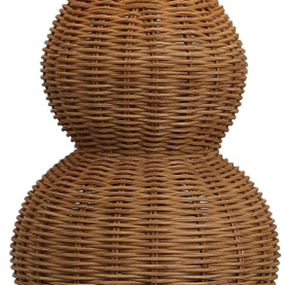 Set of Two 23" Clear Gourd Table Lamps LED With Empire Shades HomeRoots