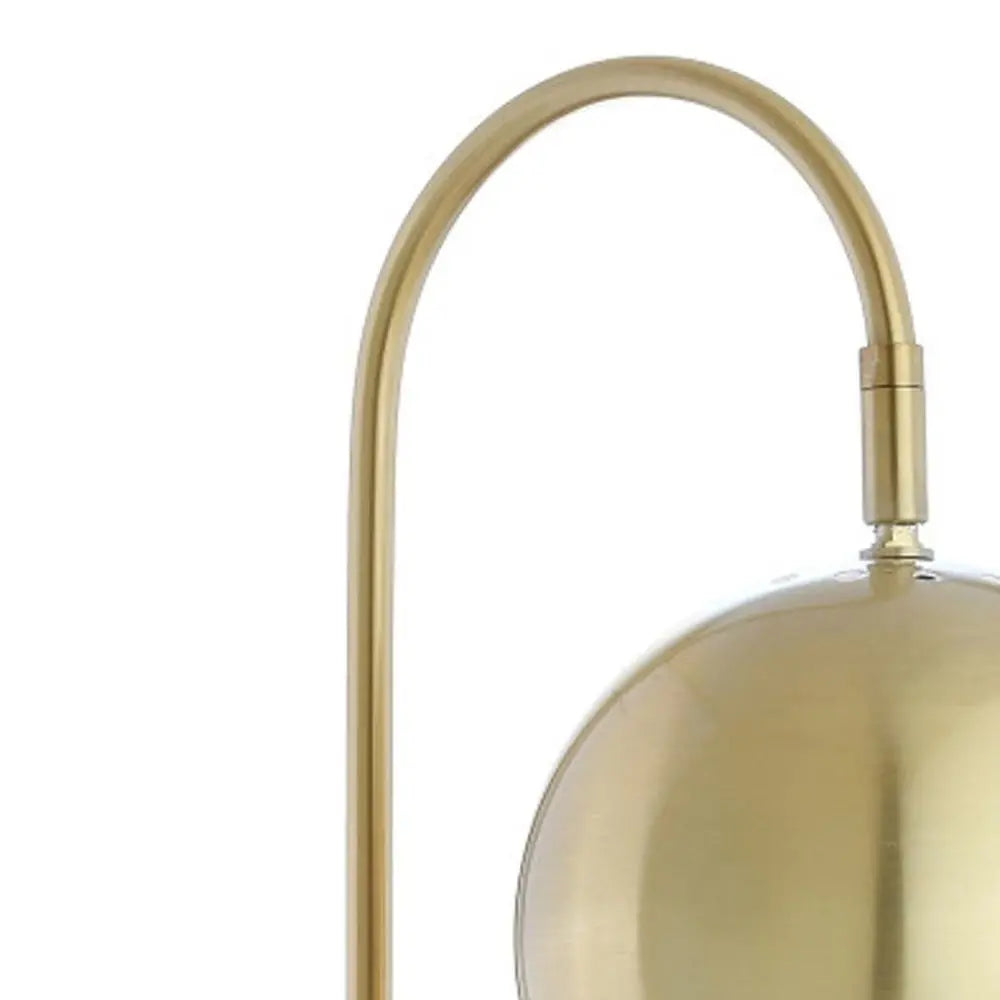 24" White Novelty Table Lamp LED With Globe Shade HomeRoots