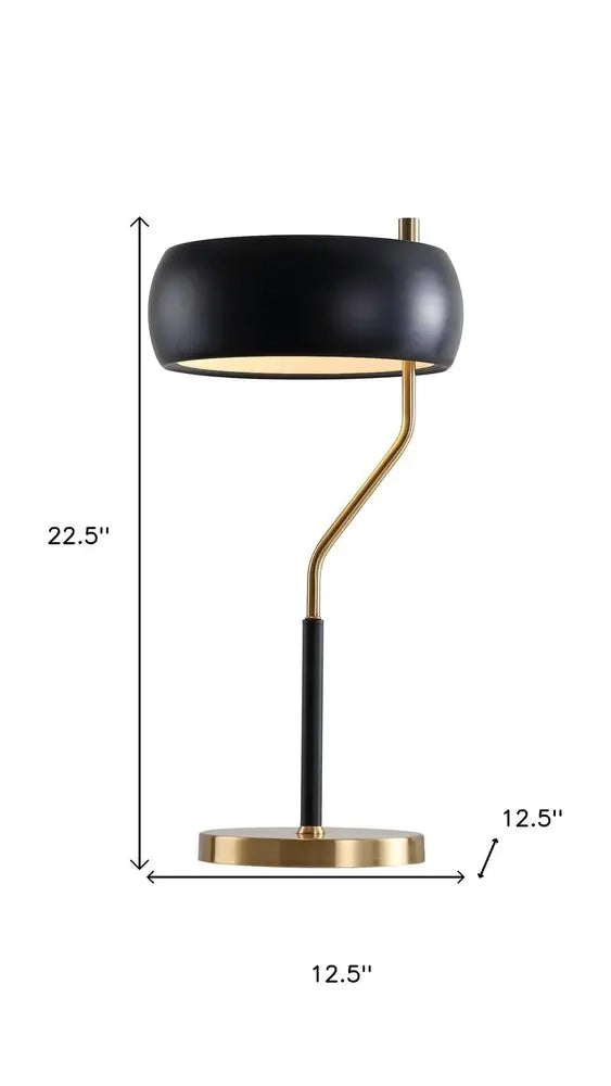 23" Gold Novelty Table Lamp LED With Globe Shade HomeRoots