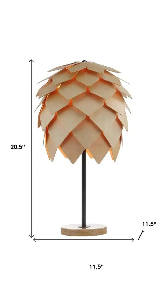 21" Black Novelty Table Lamp LED With Novelty Shade HomeRoots