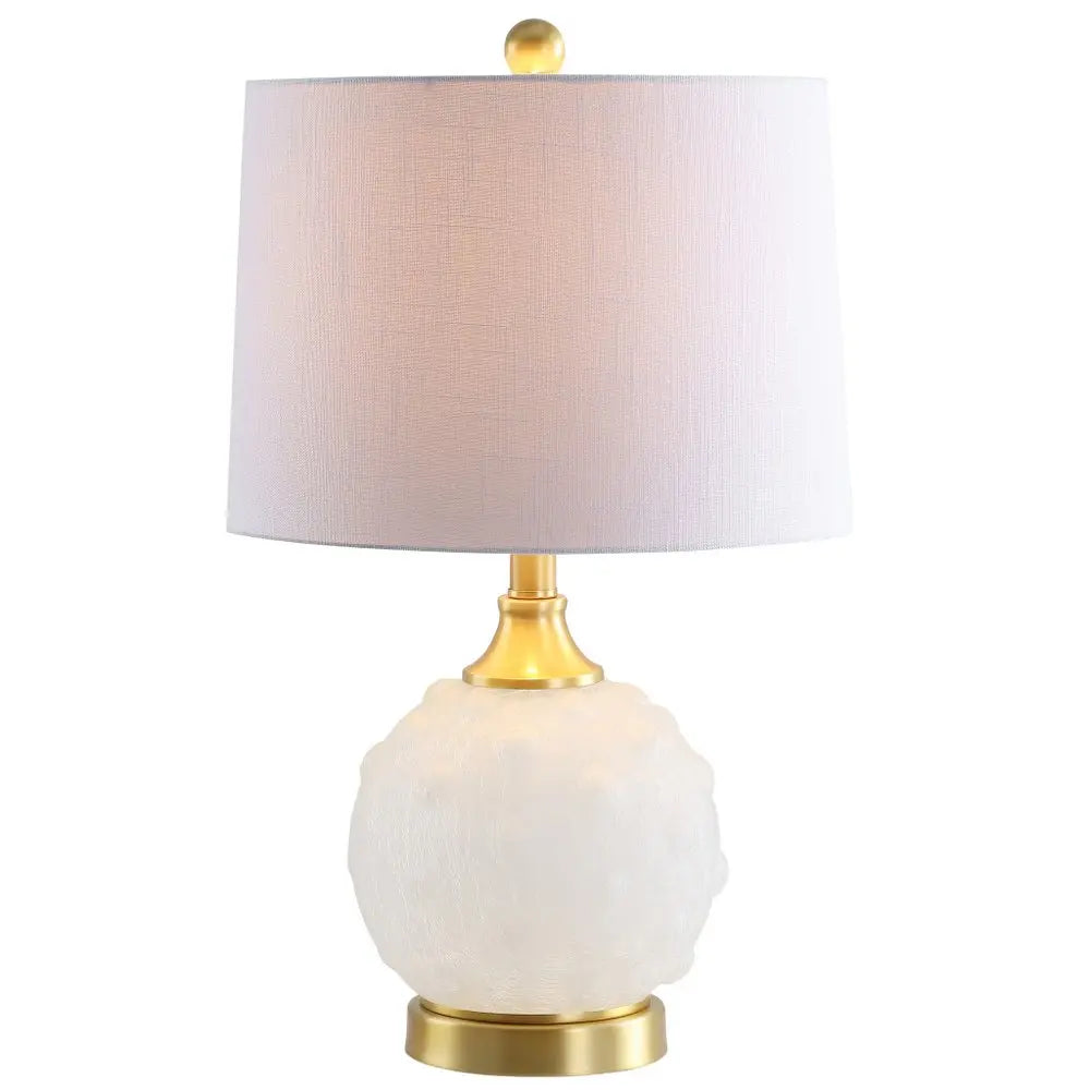 22" Gold Novelty Table Lamp LED With Globe Shade HomeRoots