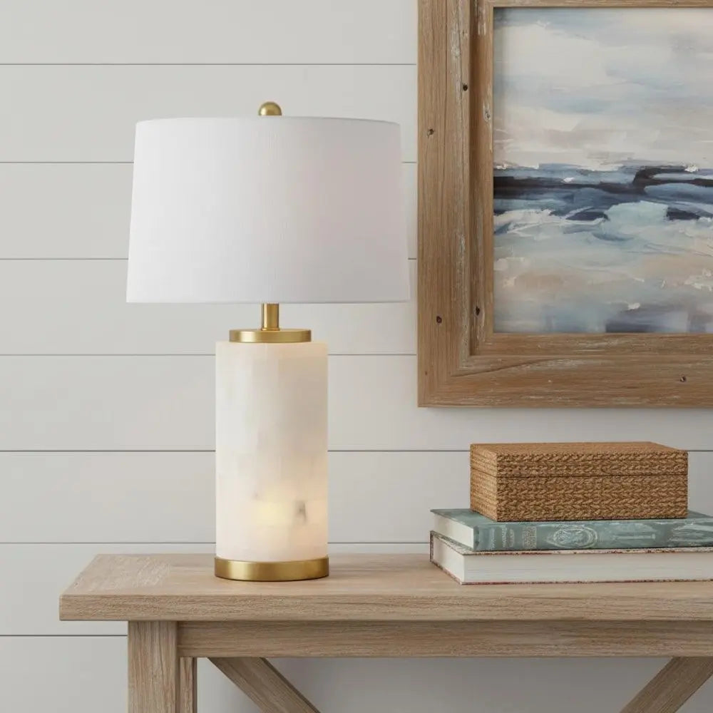 26" Gold Novelty Table Lamp LED With Globe Shade HomeRoots