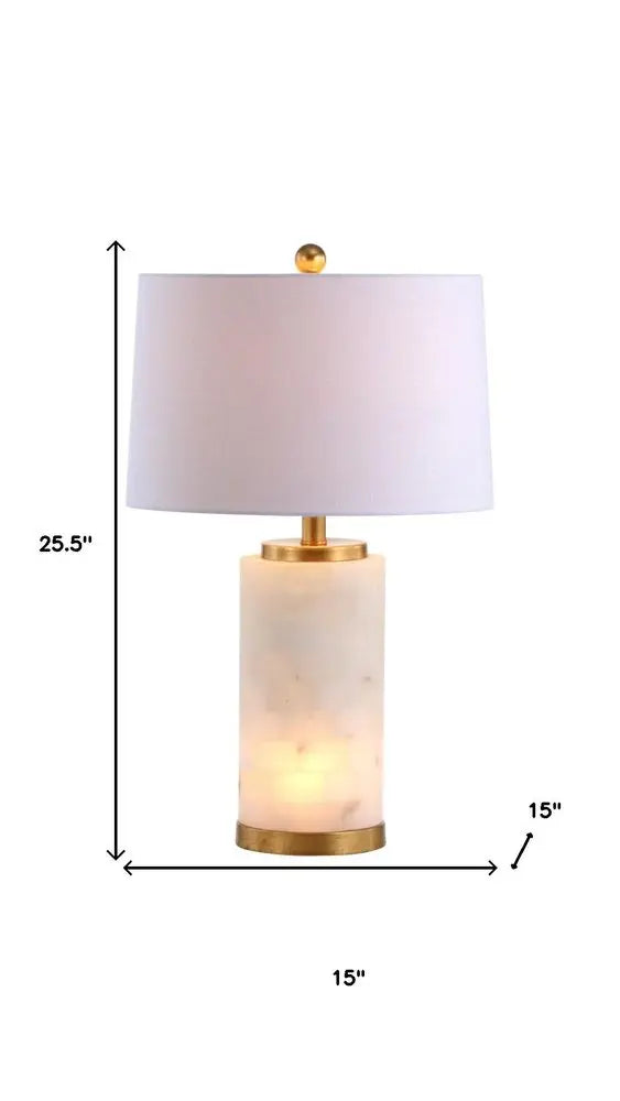 26" Gold Novelty Table Lamp LED With Globe Shade HomeRoots