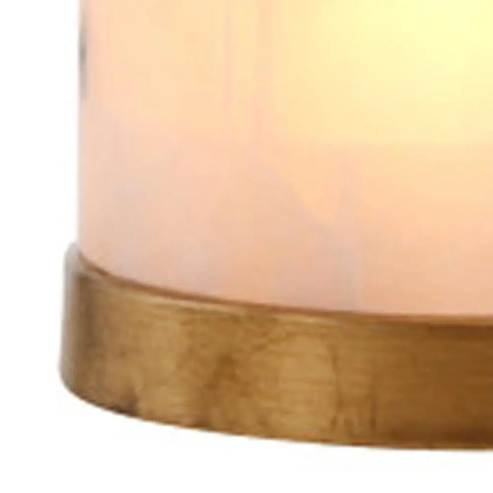 26" Gold Novelty Table Lamp LED With Globe Shade HomeRoots