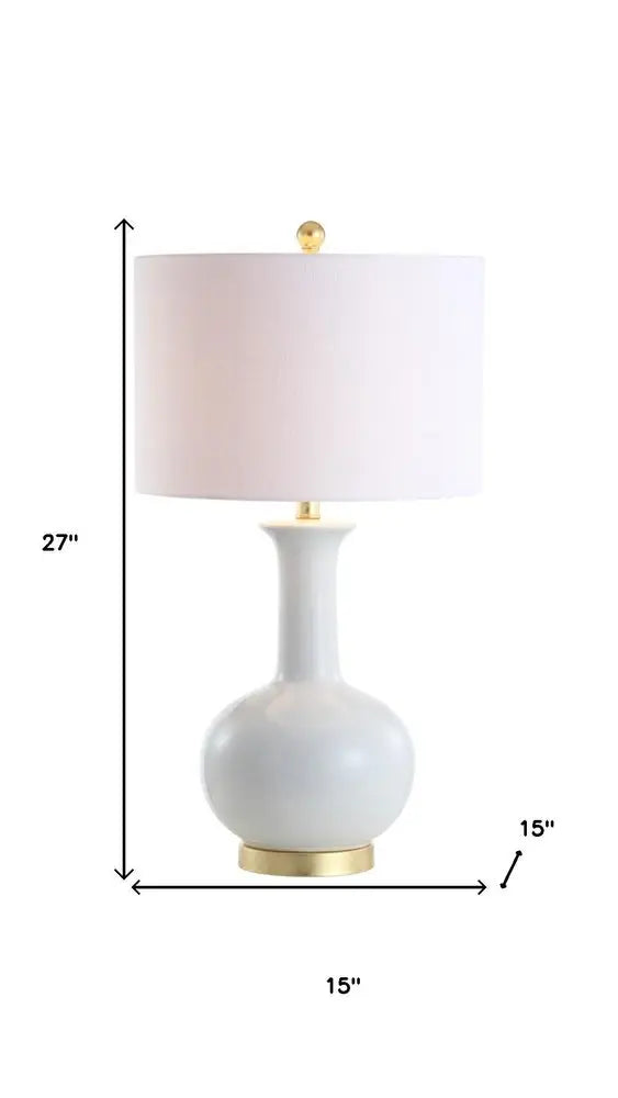 27" Gold Novelty Table Lamp LED With Globe Shade HomeRoots