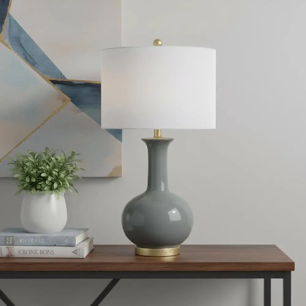 27" Gold Novelty Table Lamp LED With Globe Shade HomeRoots