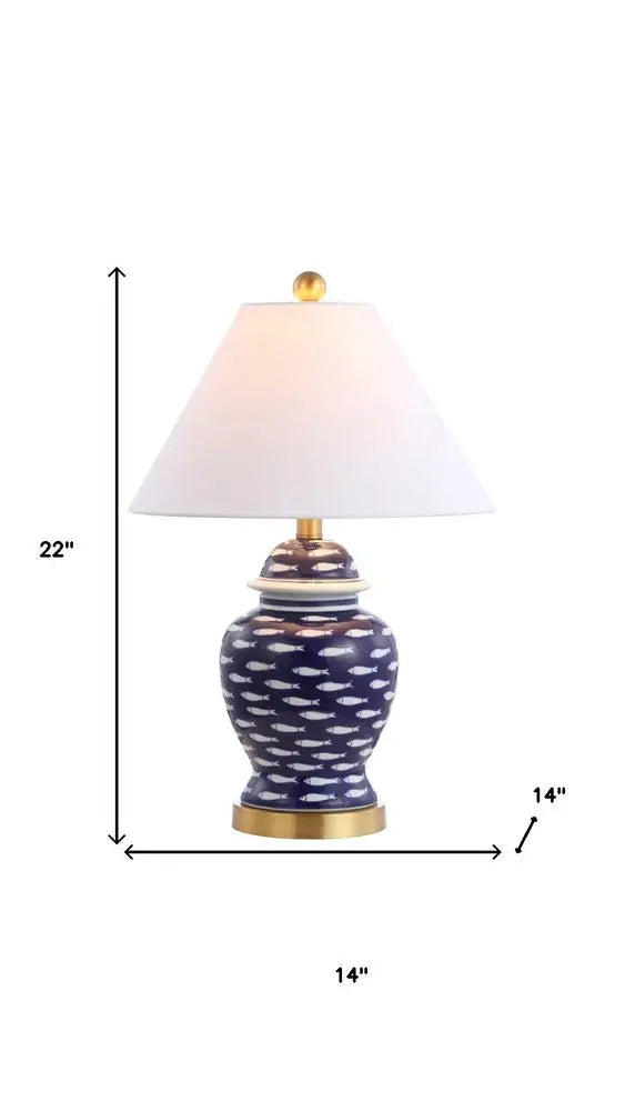 22" Gold Novelty Table Lamp LED With Globe Shade HomeRoots