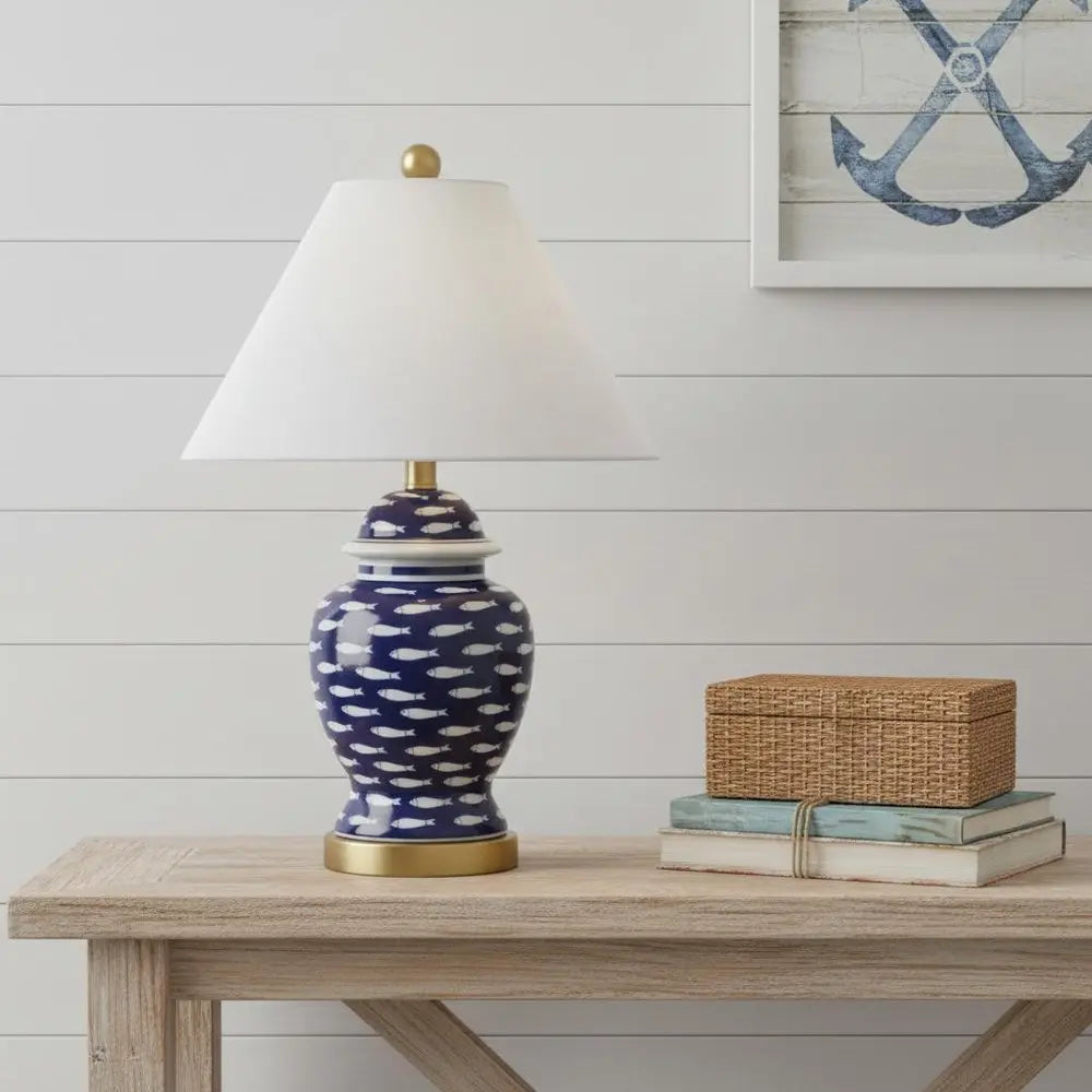 22" Gold Novelty Table Lamp LED With Globe Shade HomeRoots