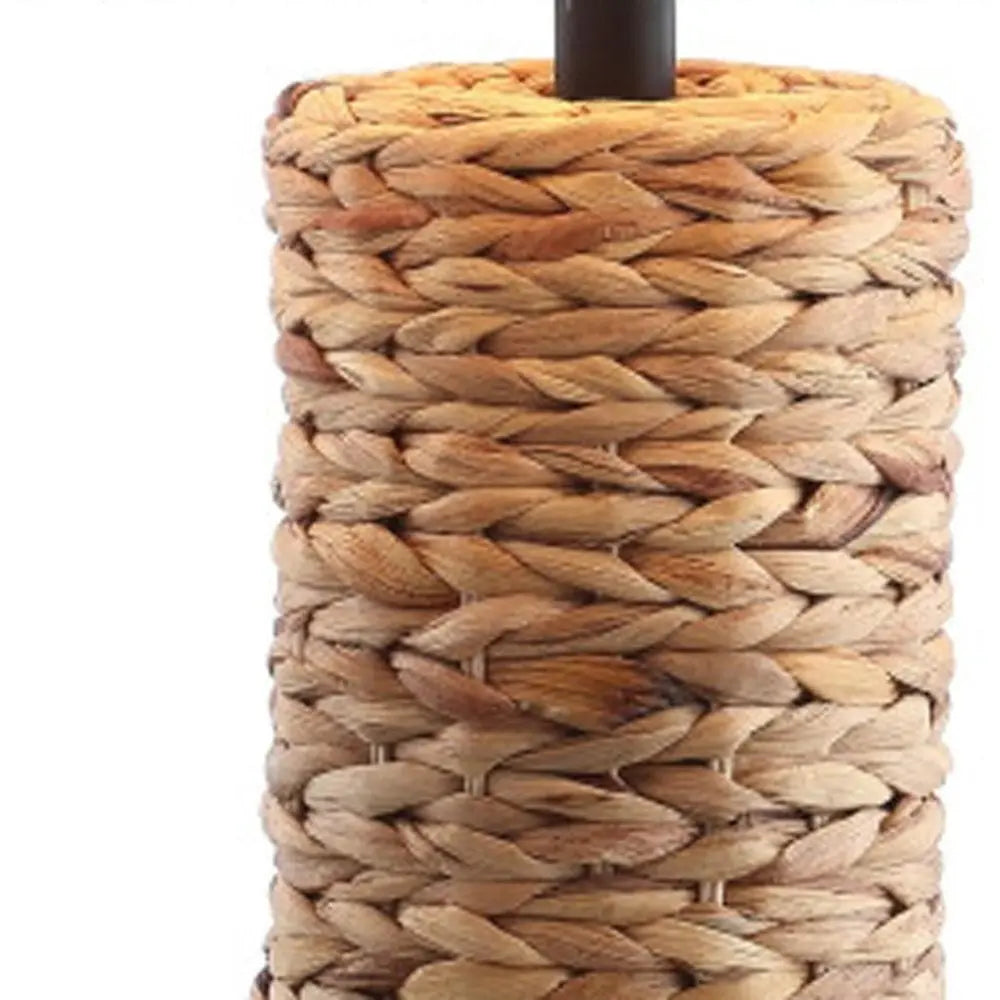 Set of Two 25" Black Table Lamps LED With Globe Shades HomeRoots