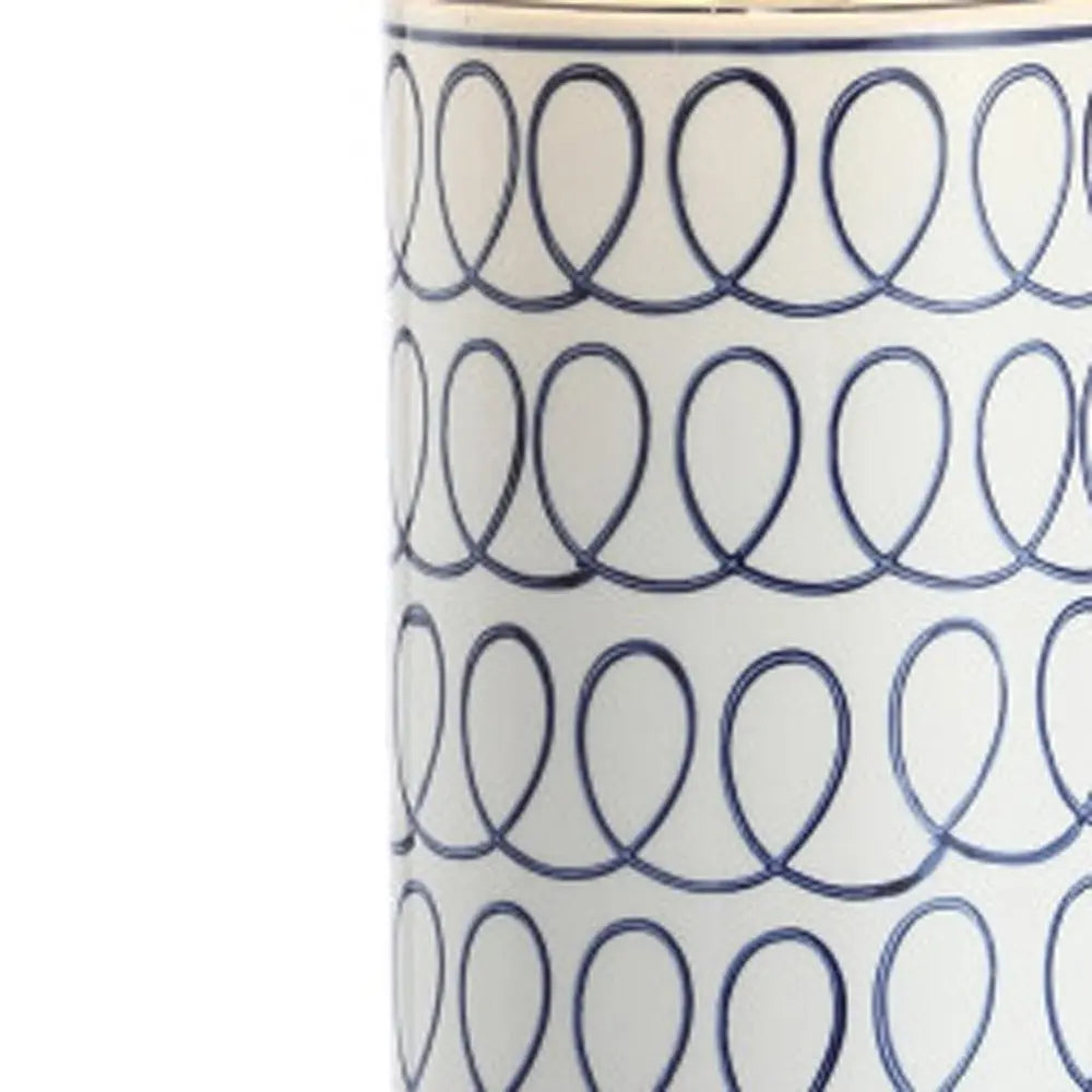 29" White Table Lamp LED With Drum Shade HomeRoots