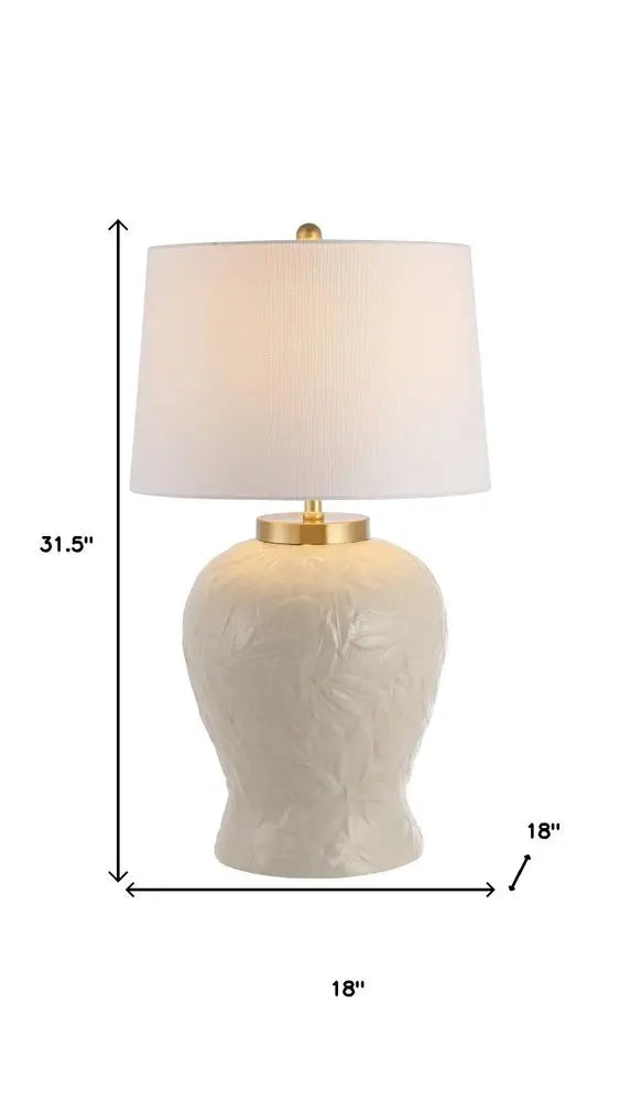 32" Clear Novelty Table Lamp LED With Empire Shade HomeRoots
