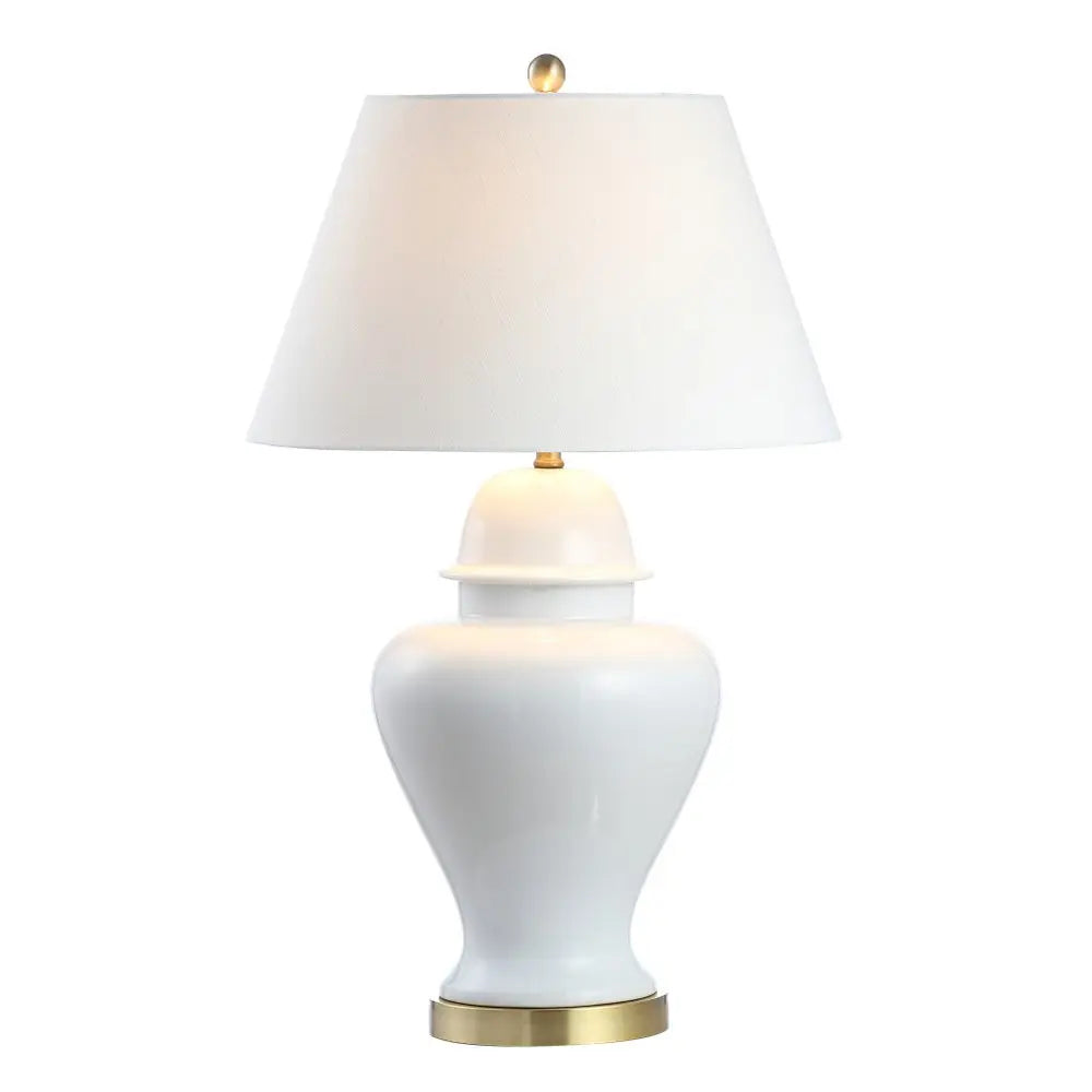 33" Gold Novelty Table Lamp LED With Empire Shade HomeRoots