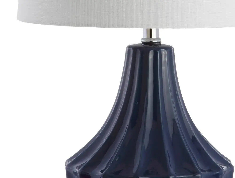 25" Clear Novelty Table Lamp LED With Drum Shade HomeRoots