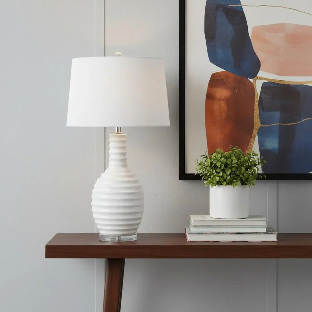 30" Clear Novelty Table Lamp LED With Globe Shade HomeRoots