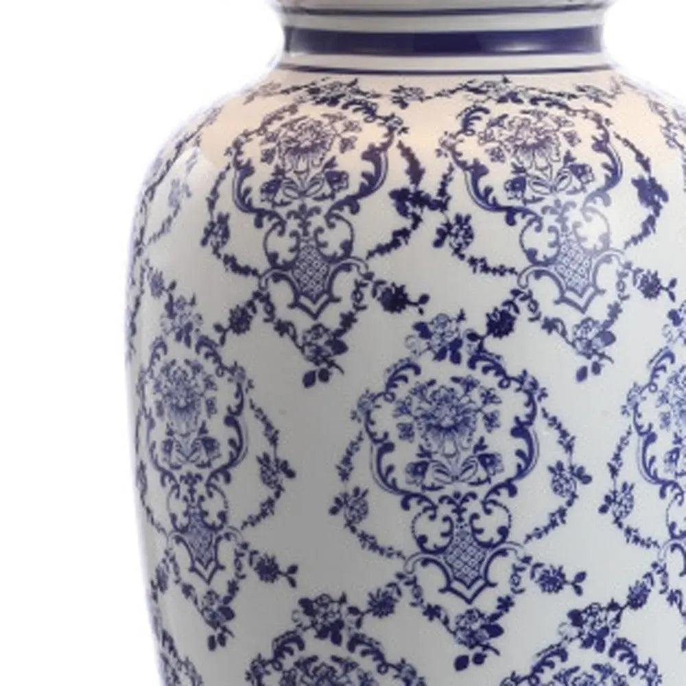 26" Blue Novelty Table Lamp LED With Globe Shade HomeRoots