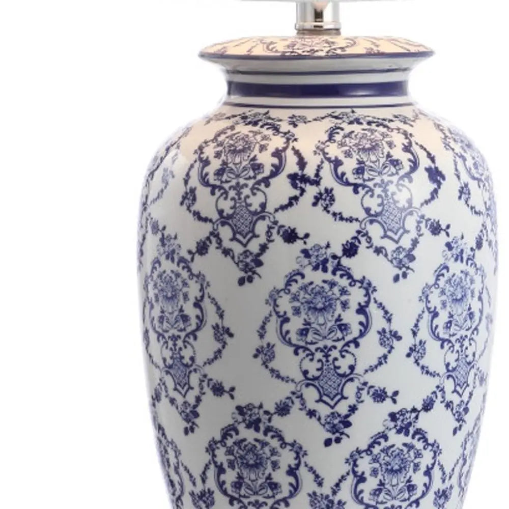 26" Blue Novelty Table Lamp LED With Globe Shade HomeRoots