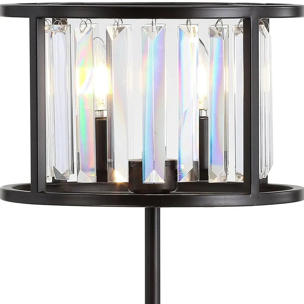 22" Antiqued Bronze Novelty Table Lamp LED With Globe Shade HomeRoots