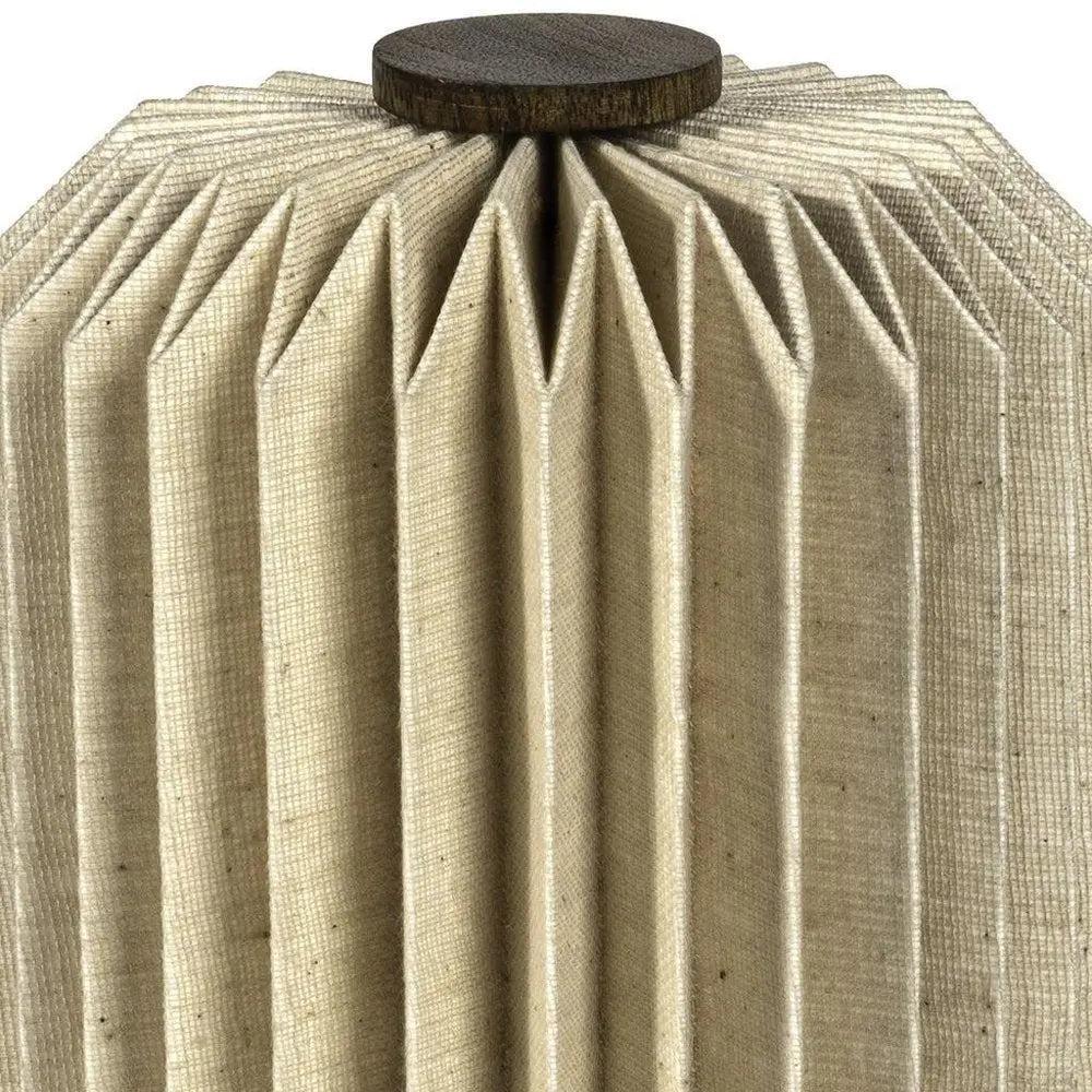 9" Natural Geometric Table Lamp LED With Cylinder Shade HomeRoots