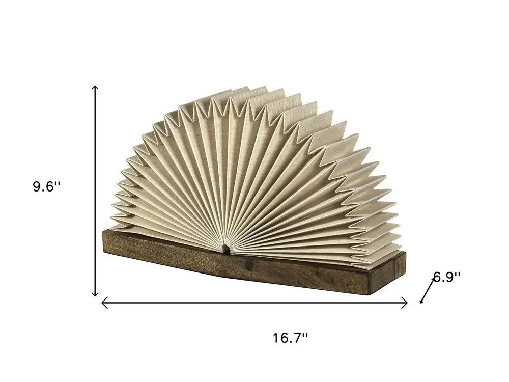 10" Natural Geometric Table Lamp LED With Novelty Shade HomeRoots