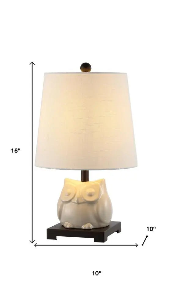 16" Antiqued Bronze Novelty Desk Lamp LED With Empire Shade HomeRoots