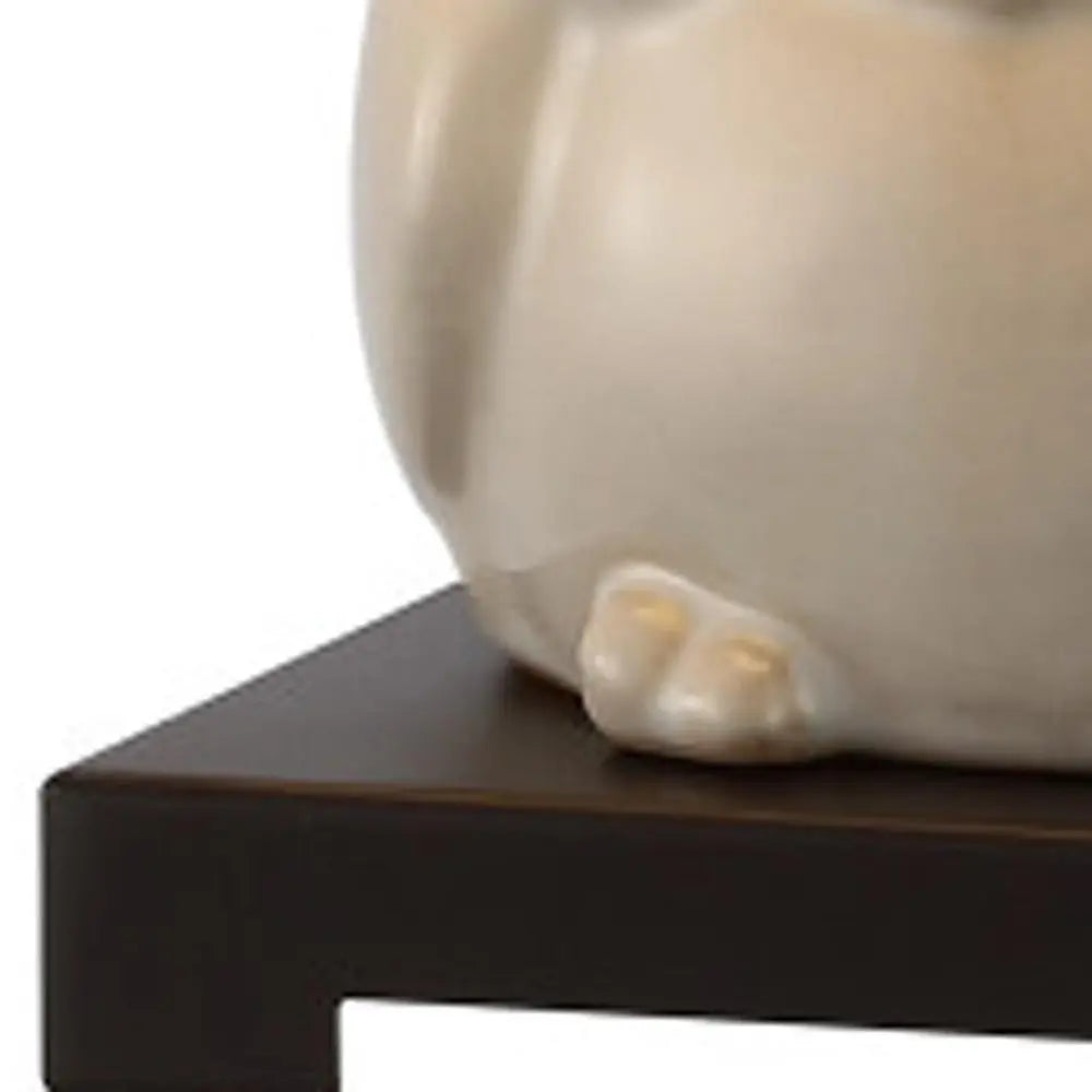 16" Antiqued Bronze Novelty Desk Lamp LED With Empire Shade HomeRoots