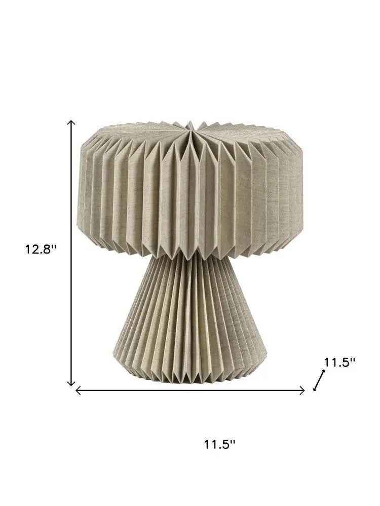 13" Clear Geometric Table Lamp LED With Cylinder Shade HomeRoots