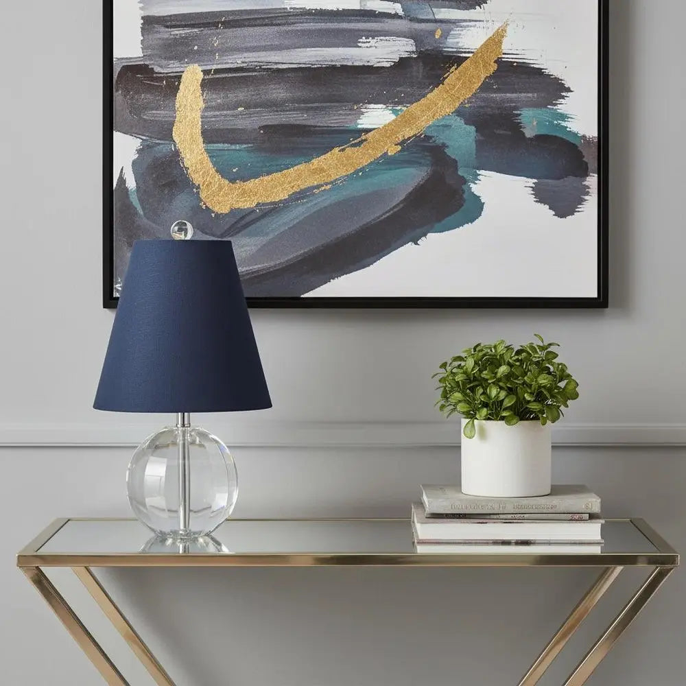 16" Clear Novelty Table Lamp LED With Globe Shade HomeRoots