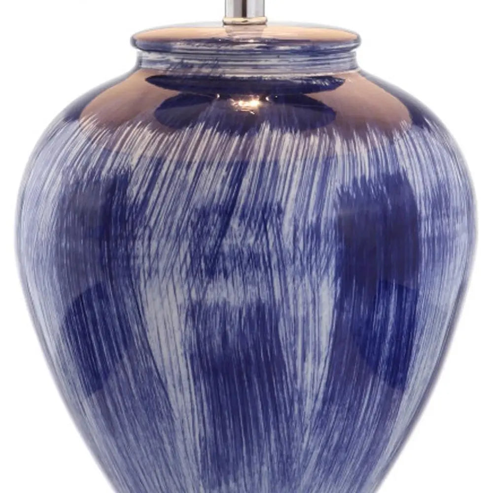 26" Clear Novelty Table Lamp LED With Drum Shade HomeRoots