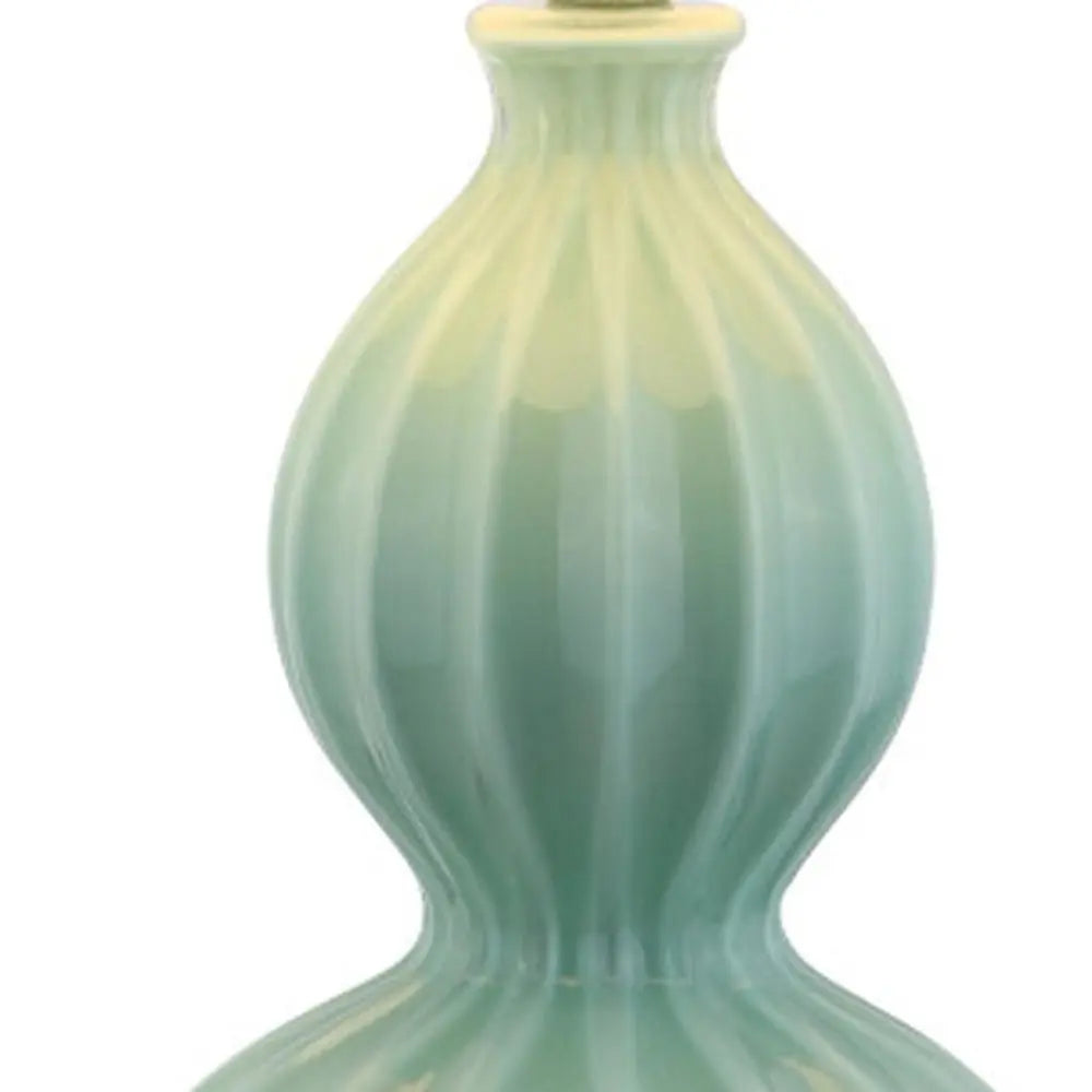 28" Clear Novelty Table Lamp LED With Drum Shade HomeRoots