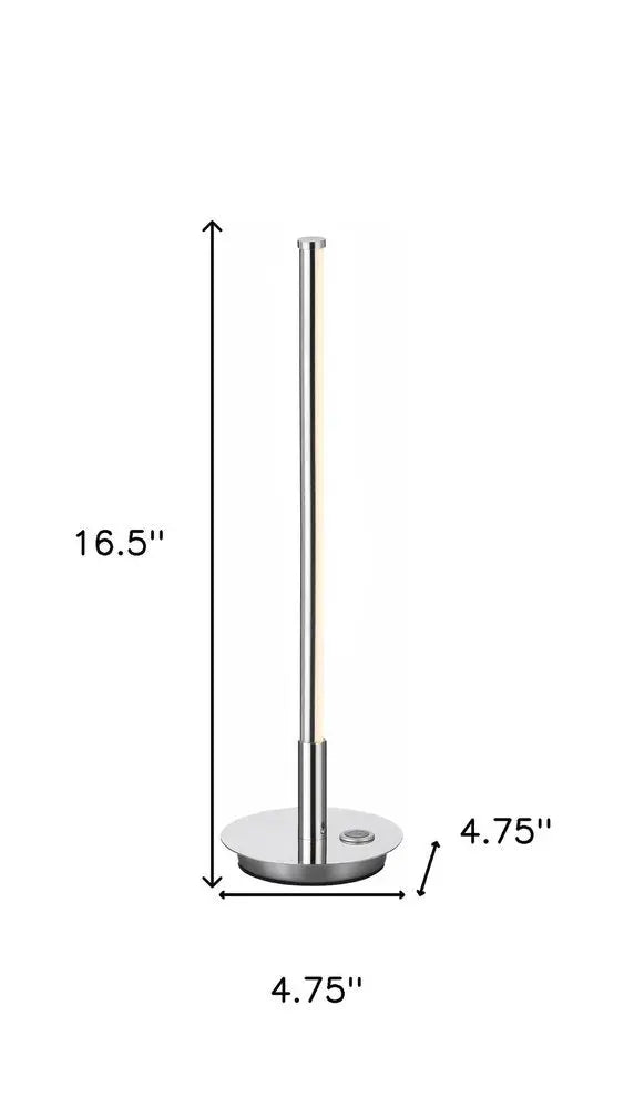 17" Silver Novelty Table Lamp LED HomeRoots