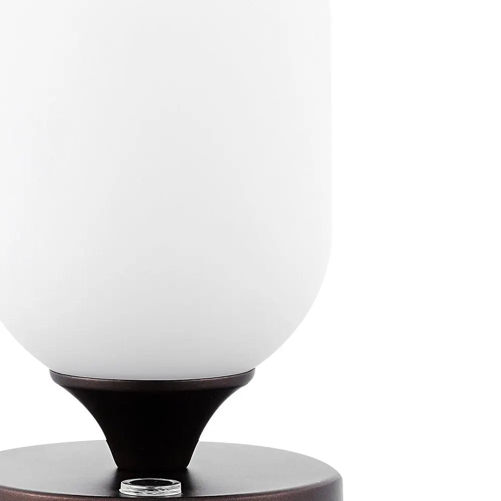 8" Antiqued Bronze Novelty USB Table Lamp LED HomeRoots