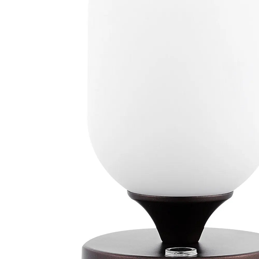 8" Antiqued Bronze Novelty USB Table Lamp LED HomeRoots