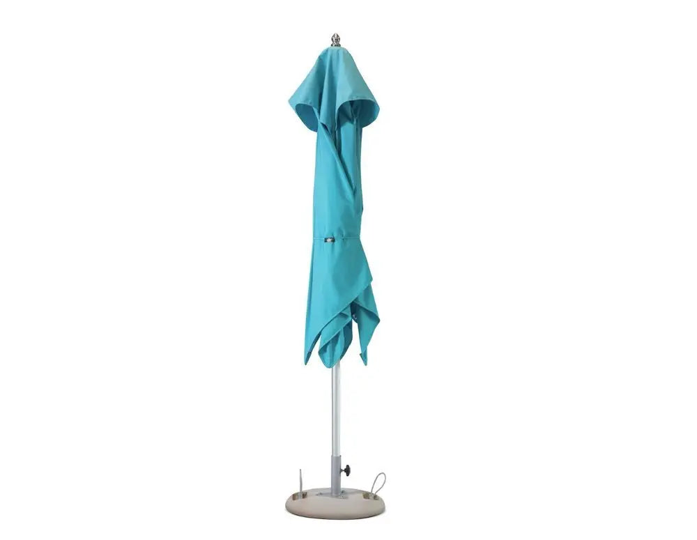 8' Aqua Polyester Square Market Patio Umbrella - NOBLE HOME INTERIORS