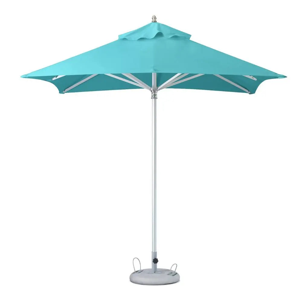 8' Aqua Polyester Square Market Patio Umbrella - NOBLE HOME INTERIORS