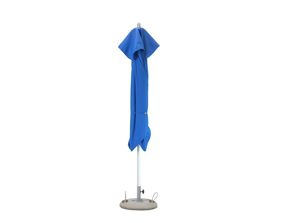 8' Blue Polyester Square Market Patio Umbrella - NOBLE HOME INTERIORS