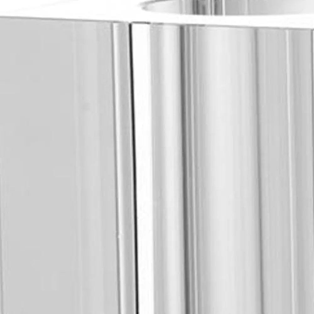 8" Clear Square Glass Table Vase - NOBLE HOME INTERIORS