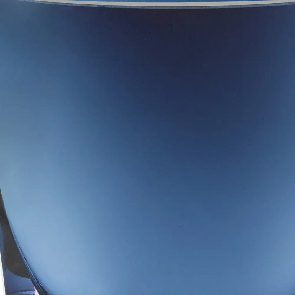 8" Midnight Blue And Clear Oval Crystal Glass Table Vase - NOBLE HOME INTERIORS