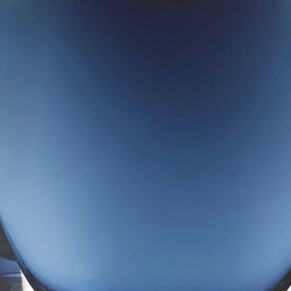 8" Midnight Blue And Clear Oval Crystal Glass Table Vase - NOBLE HOME INTERIORS