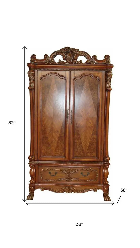 82" Brown Solid And Manufactured Wood - NOVA HOME FURNITURE