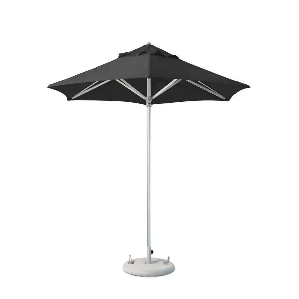 9' Black Polyester Round Market Patio Umbrella - NOBLE HOME INTERIORS