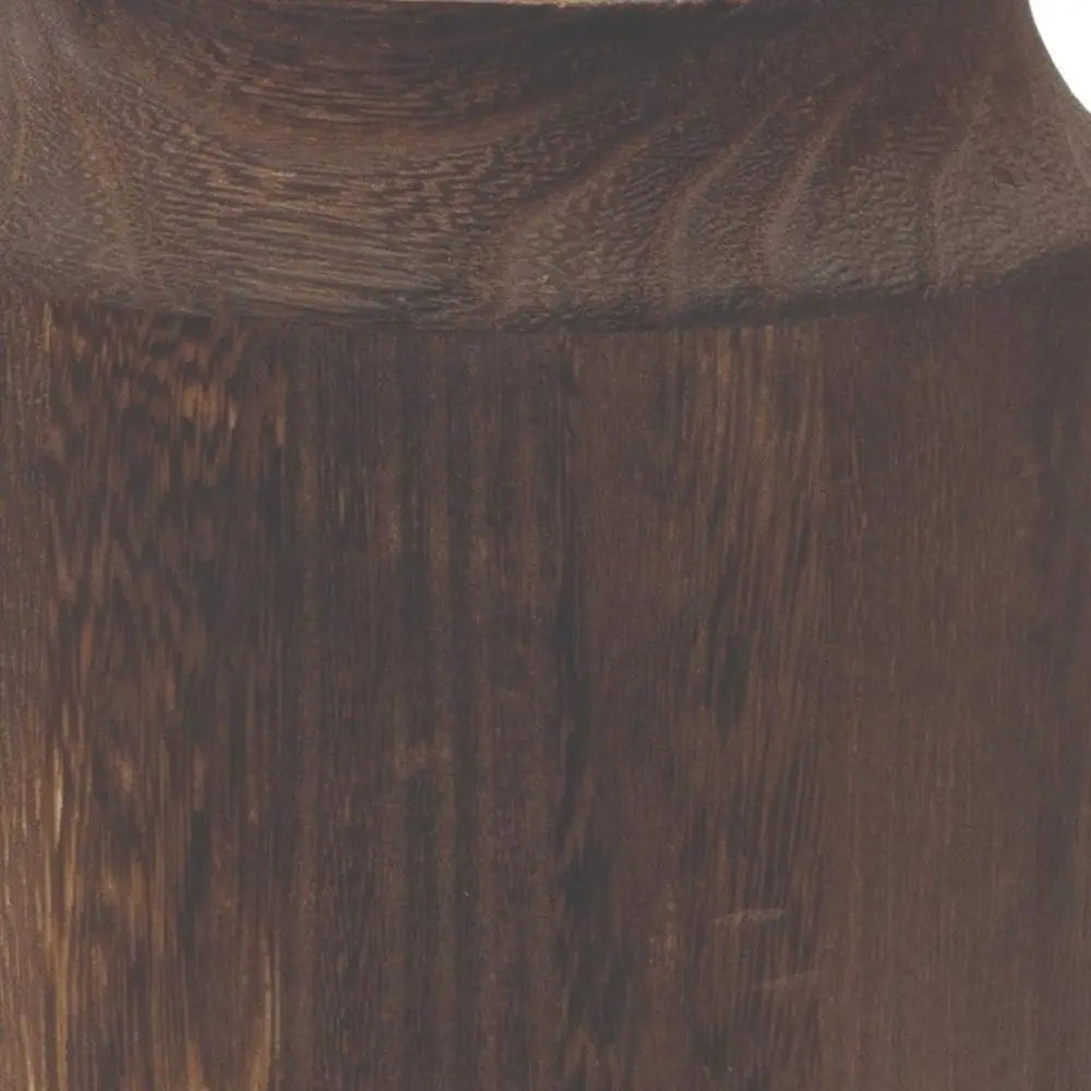 9" Green And Brown Round Glass Table Vase - NOBLE HOME INTERIORS