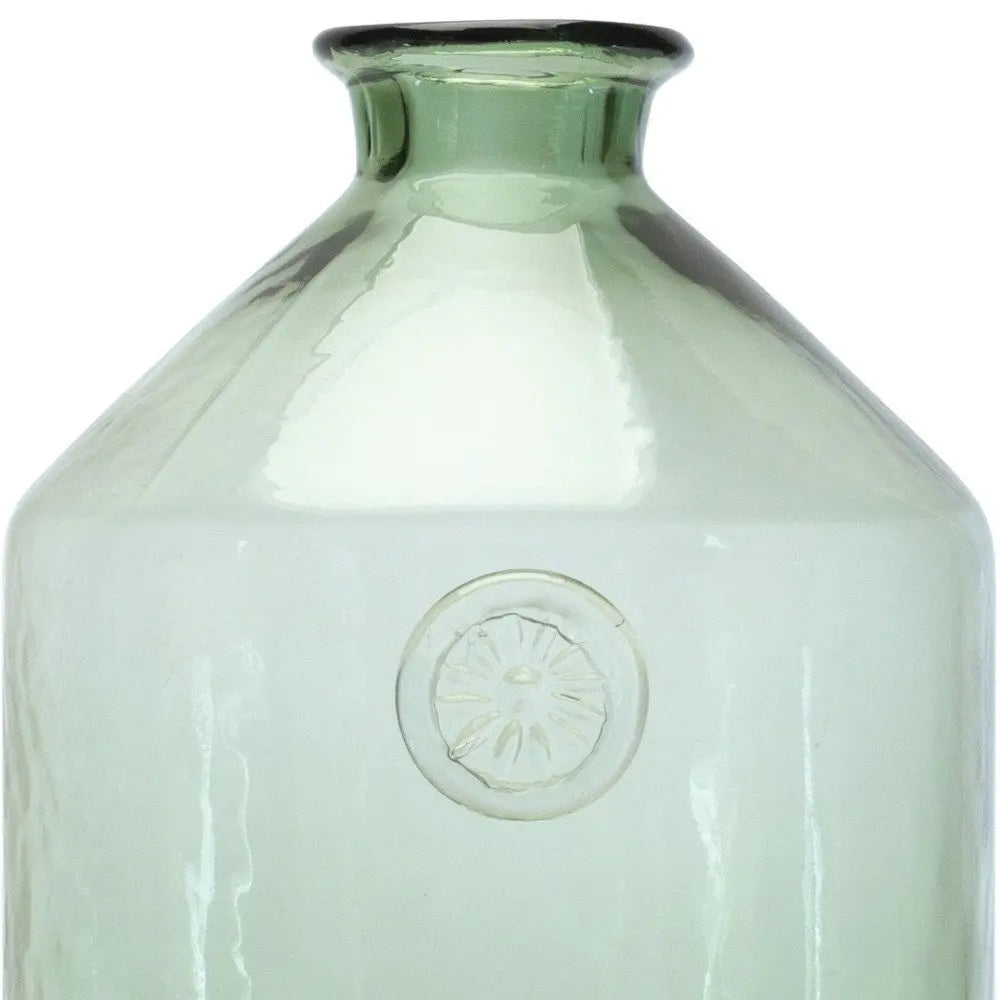 9" Sage Green Cylinder Glass Table Vase - NOBLE HOME INTERIORS