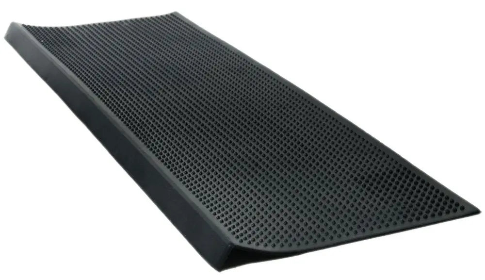 9" X 30" Black Rubber Outdoor Door Mat - NOBLE HOME INTERIORS