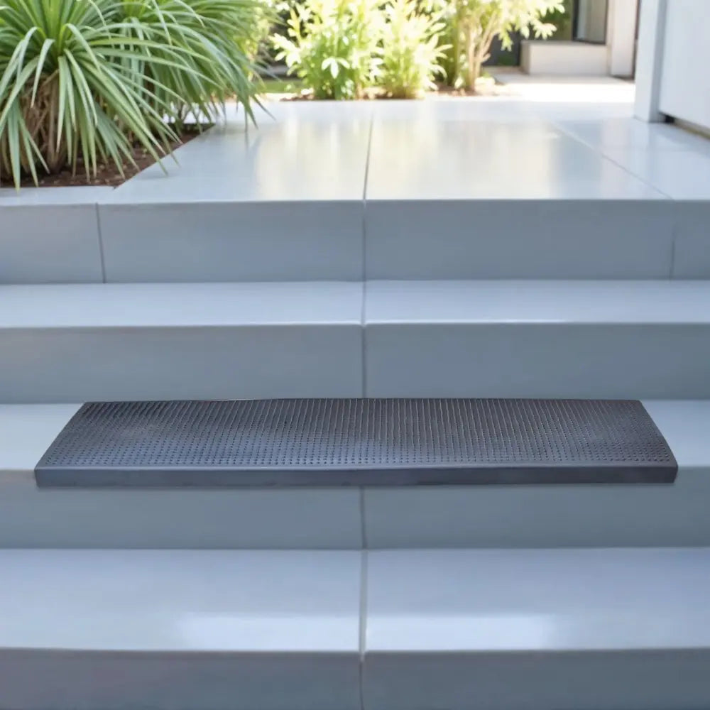 9" X 30" Black Rubber Outdoor Door Mat - NOBLE HOME INTERIORS