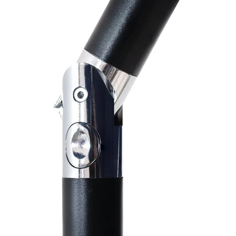 96" Beige Polyester Octagonal Tilt Lighted Market Patio Umbrella - NOBLE HOME INTERIORS